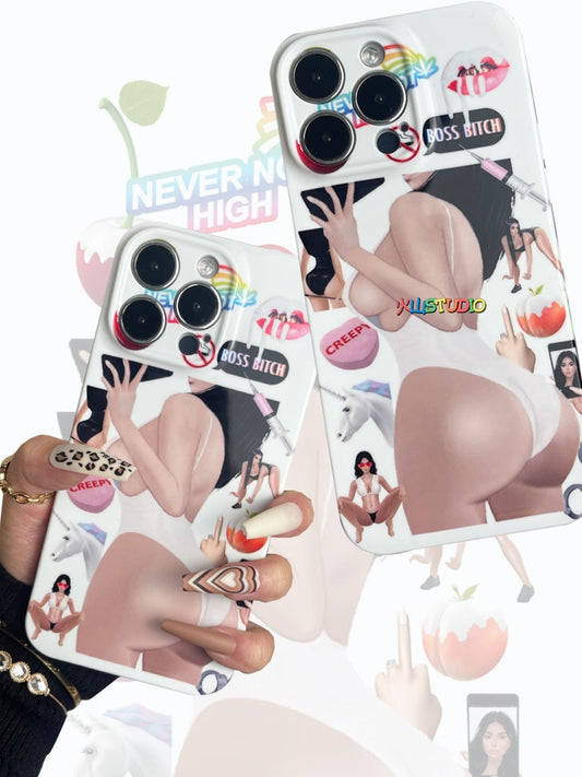 Celebrity Kardashian hot figure phone case