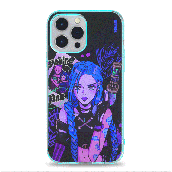Jinx LED iPhone Case RGB Light Up Anime-case Jinx LED iPhone Case RGB Light Up Anime-case