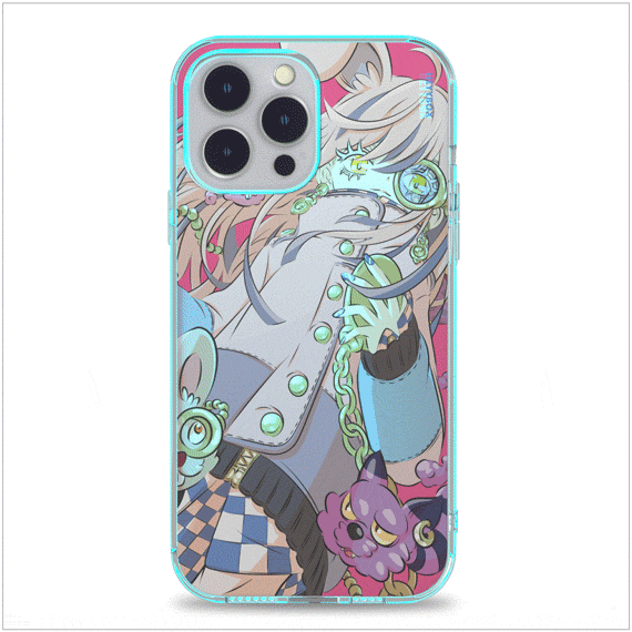 White Hair Girl RGB Case for iPhone