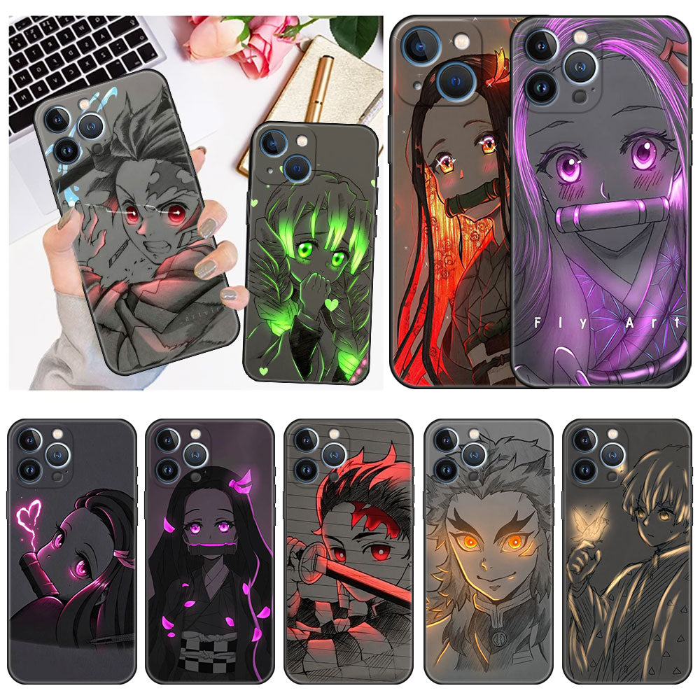 Handmade Kimetsu no Yaiba Demon Slayer Phone Case – Anime-case Handmade Kimetsu no Yaiba Demon Slayer Phone Case – Anime-case